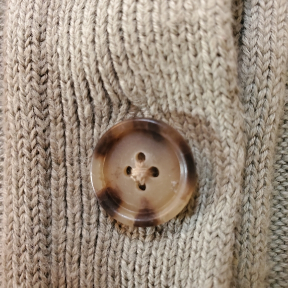 LOFT Sage Ribbed Button-Front Tank - Picture 4 of 4